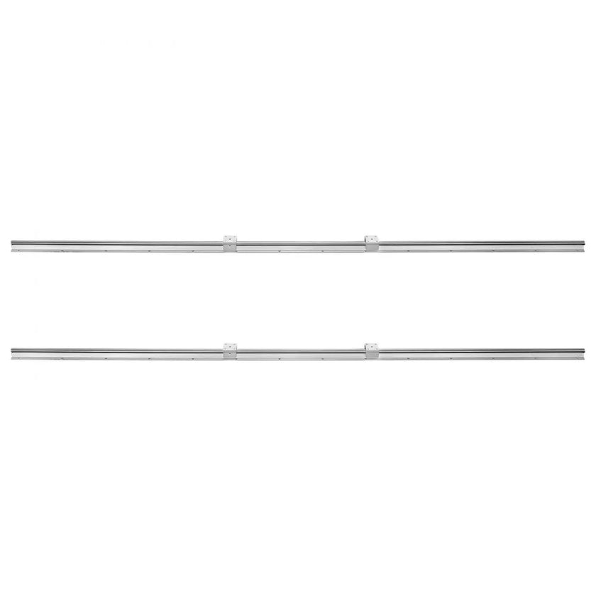 VEVOR Linear Guide Rail Set, SBR20 2200mm, 2 PCS 86.6 in/2200 mm SBR20 Guide Rails and 4 PCS SBR20UU Slide Blocks, Linear Rails and Bearings Kit for Automated Machines DIY Project CNC Router Machines