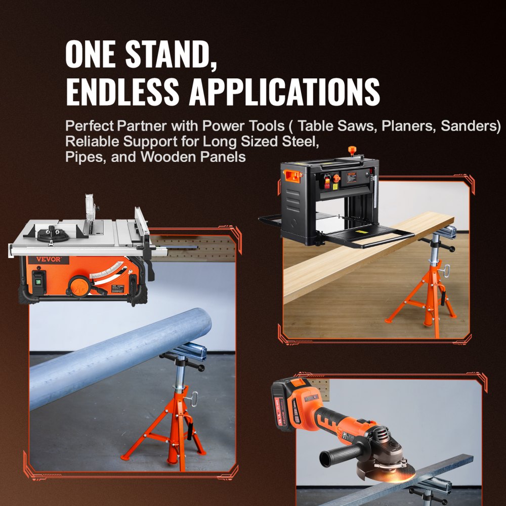 VEVOR Roller Stand, Heavy Duty 2500 LBS Load Capacity, 27.6