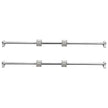 VEVOR Linear Guide Rail Set, SFC16 1000mm, 2 PCS 39.4 in/1000 mm SFC16 Guide Rails 4 PCS SC16 Slide Blocks 4 PCS Rail Supports, Linear Rails and Bearings Kit for Automated Machines CNC DIY Project