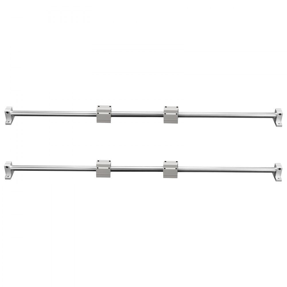 VEVOR Linear Guide Rail Set, SFC16 1000mm, 2 PCS 39.4 in/1000 mm SFC16 Guide Rails 4 PCS SC16 Slide Blocks 4 PCS Rail Supports, Linear Rails and Bearings Kit for Automated Machines CNC DIY Project