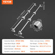 VEVOR Linear Guide Rail Set, SFC20 1000mm, 2 PCS 39.4 in/1000 mm SFC20 Guide Rails 4 PCS SC20 Slide Blocks 4 PCS Rail Supports, Linear Rails and Bearings Kit for Automated Machines CNC DIY Project