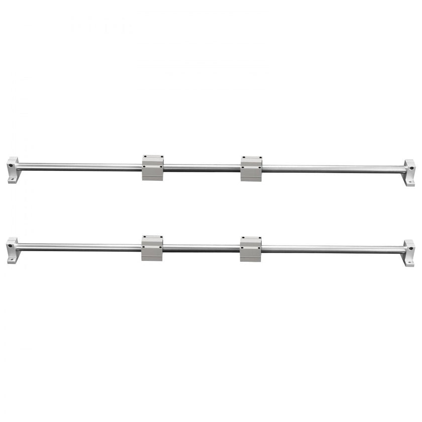 VEVOR Linear Guide Rail Set, SFC20 1000mm, 2 PCS 39.4 in/1000 mm SFC20 Guide Rails 4 PCS SC20 Slide Blocks 4 PCS Rail Supports, Linear Rails and Bearings Kit for Automated Machines CNC DIY Project
