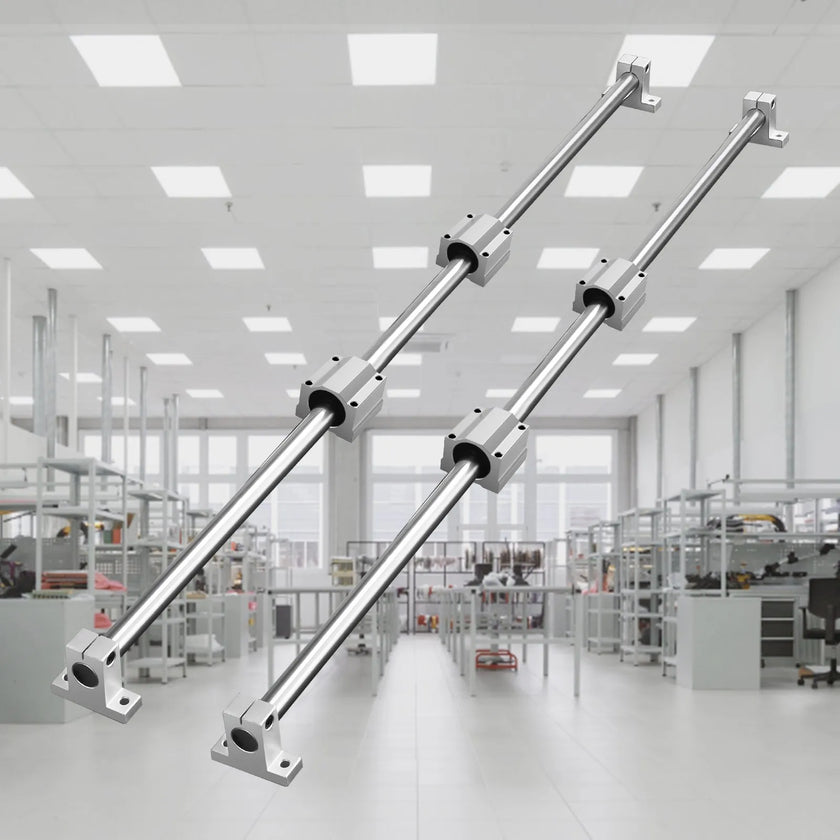 VEVOR Linear Guide Rail Set, SFC20 1200mm, 2 PCS 39.4 in/1000 mm SFC20 Guide Rails 4 PCS SC20 Slide Blocks 4 PCS Rail Supports, Linear Rails and Bearings Kit for Automated Machines CNC DIY Project
