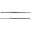 VEVOR Linear Guide Rail Set, SFC20 1200mm, 2 PCS 39.4 in/1000 mm SFC20 Guide Rails 4 PCS SC20 Slide Blocks 4 PCS Rail Supports, Linear Rails and Bearings Kit for Automated Machines CNC DIY Project