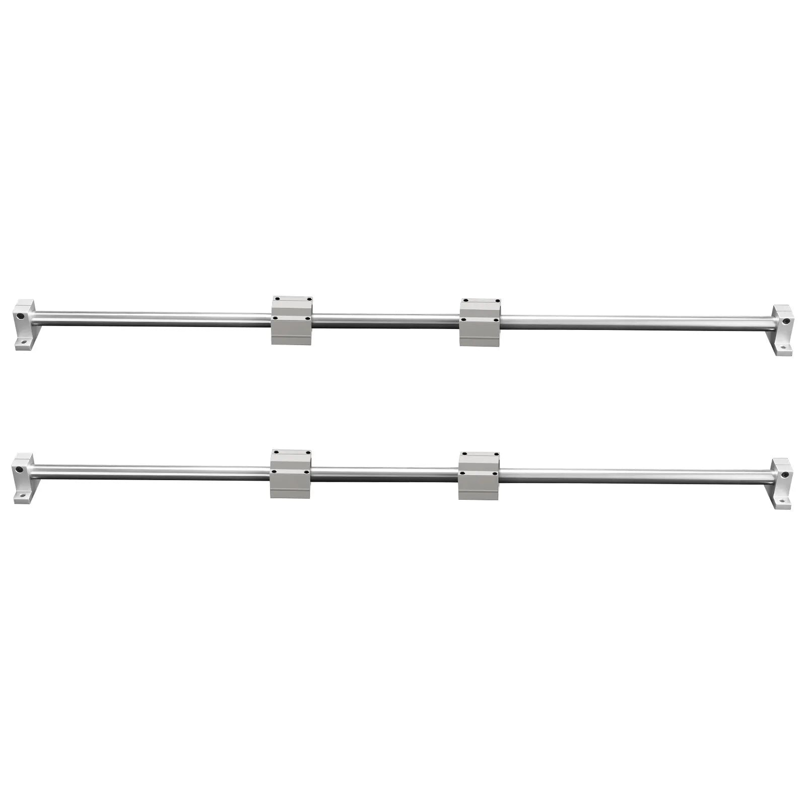 VEVOR Linear Guide Rail Set, SFC20 1200mm, 2 PCS 39.4 in/1000 mm SFC20 Guide Rails 4 PCS SC20 Slide Blocks 4 PCS Rail Supports, Linear Rails and Bearings Kit for Automated Machines CNC DIY Project