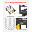 1200 lb Heavy Duty Steel Garden Cart Wagon – 3-in-1 Utility Yard Trailer