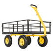 1200 lb Heavy Duty Steel Garden Cart Wagon – 3-in-1 Utility Yard Trailer