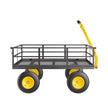 VEVOR Steel Garden Cart 1200lb Capacity Heavy Duty Yard Wagon Cart 13in Tires