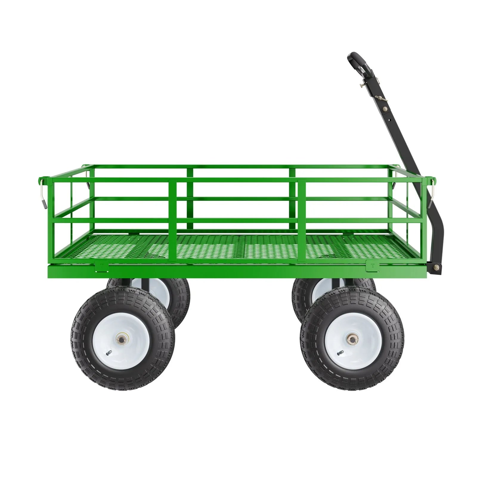 VEVOR Steel Garden Cart 1200lbs Capacity Heavy Duty Wagon Cart 13in Tires