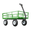 VEVOR Steel Garden Cart 1200lbs Capacity Heavy Duty Wagon Cart 13in Tires
