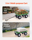 VEVOR Steel Garden Cart 900lbs Capacity Heavy Duty Wagon Cart 10in Tires