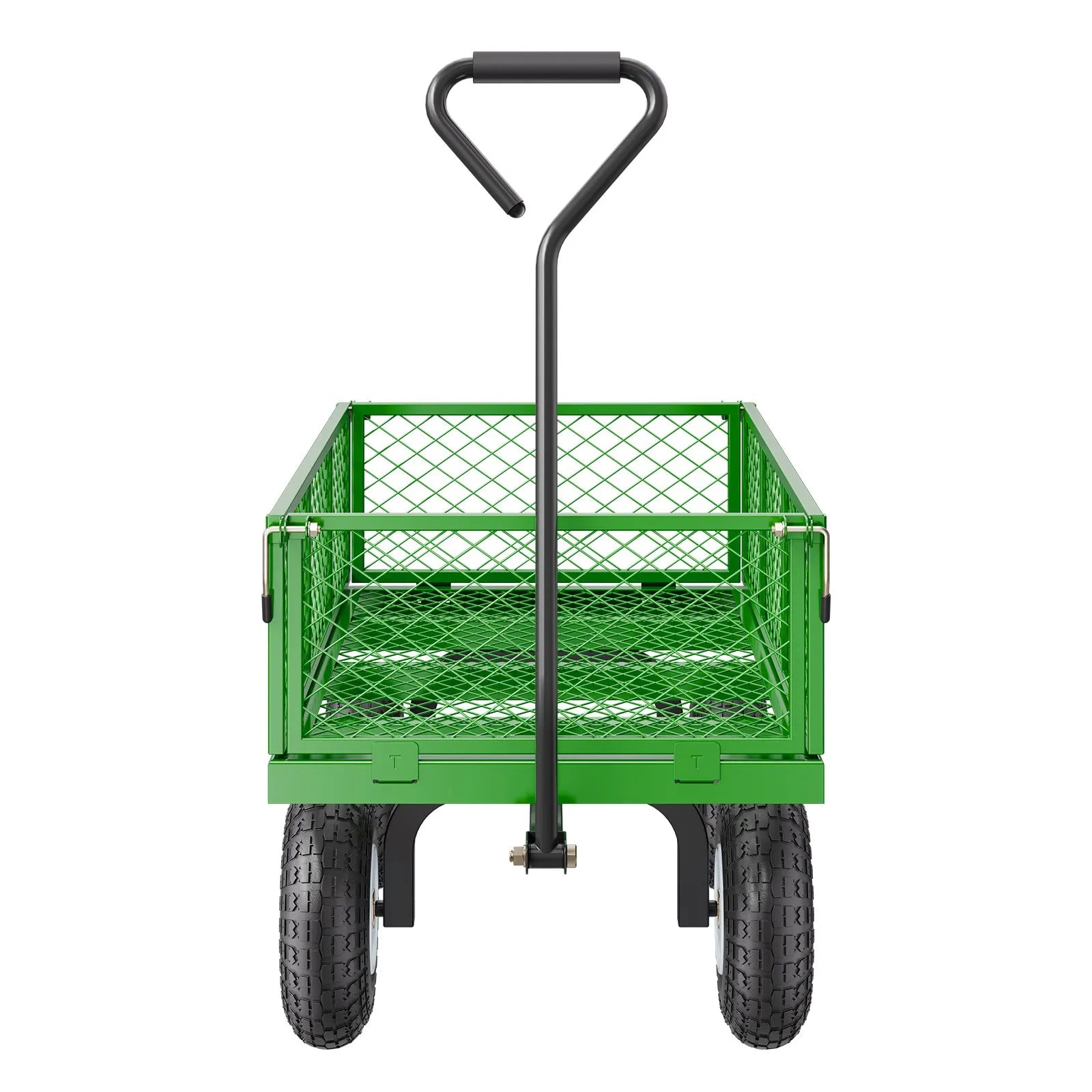 VEVOR Steel Garden Cart 900lbs Capacity Heavy Duty Wagon Cart 10in Tires