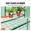 VEVOR Walk-in Green House, 4.6 x 2.4 x  6.7 ft  Greenhouse with Shelves, Set Up in Minutes, High Strength PE Cover with Doors & Windows and Steel Frame, Suitable for Planting and Storage, Green