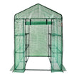 VEVOR Walk-in Green House, 4.6 x 4.6 x  6.6 ft  Greenhouse with Shelves, Set Up in Minutes, High Strength PE Cover with Doors & Windows and Steel Frame, Suitable for Planting and Storage, Green