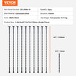 VEVOR Staircase Metal Balusters, 44'' x 1/2
