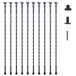 VEVOR Staircase Metal Balusters, 44'' x 1/2