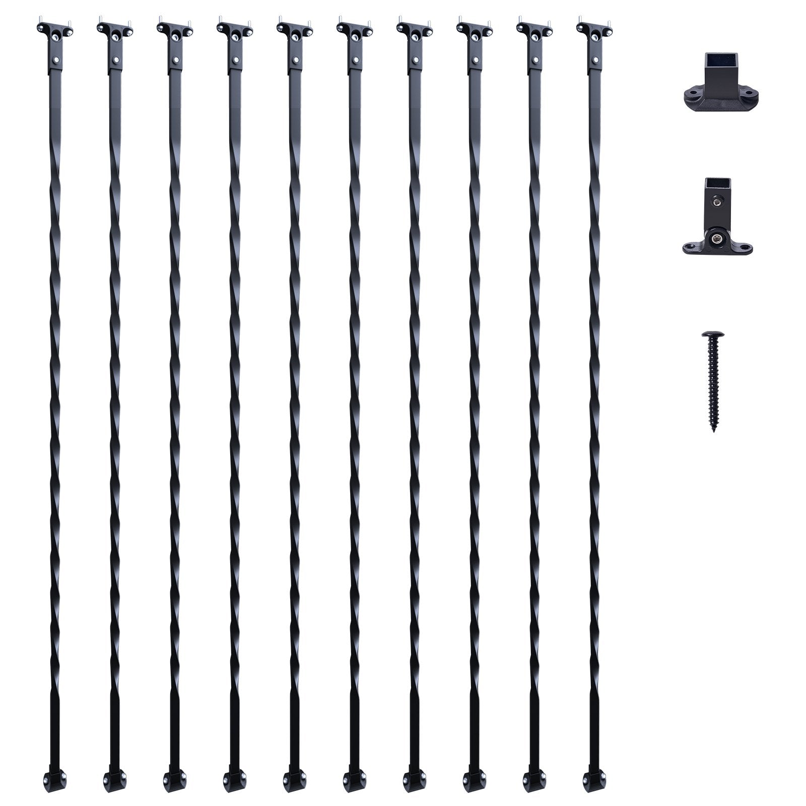 VEVOR Staircase Metal Balusters, 44'' x 1/2