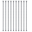 VEVOR Staircase Metal Balusters, 44'' x 1/2