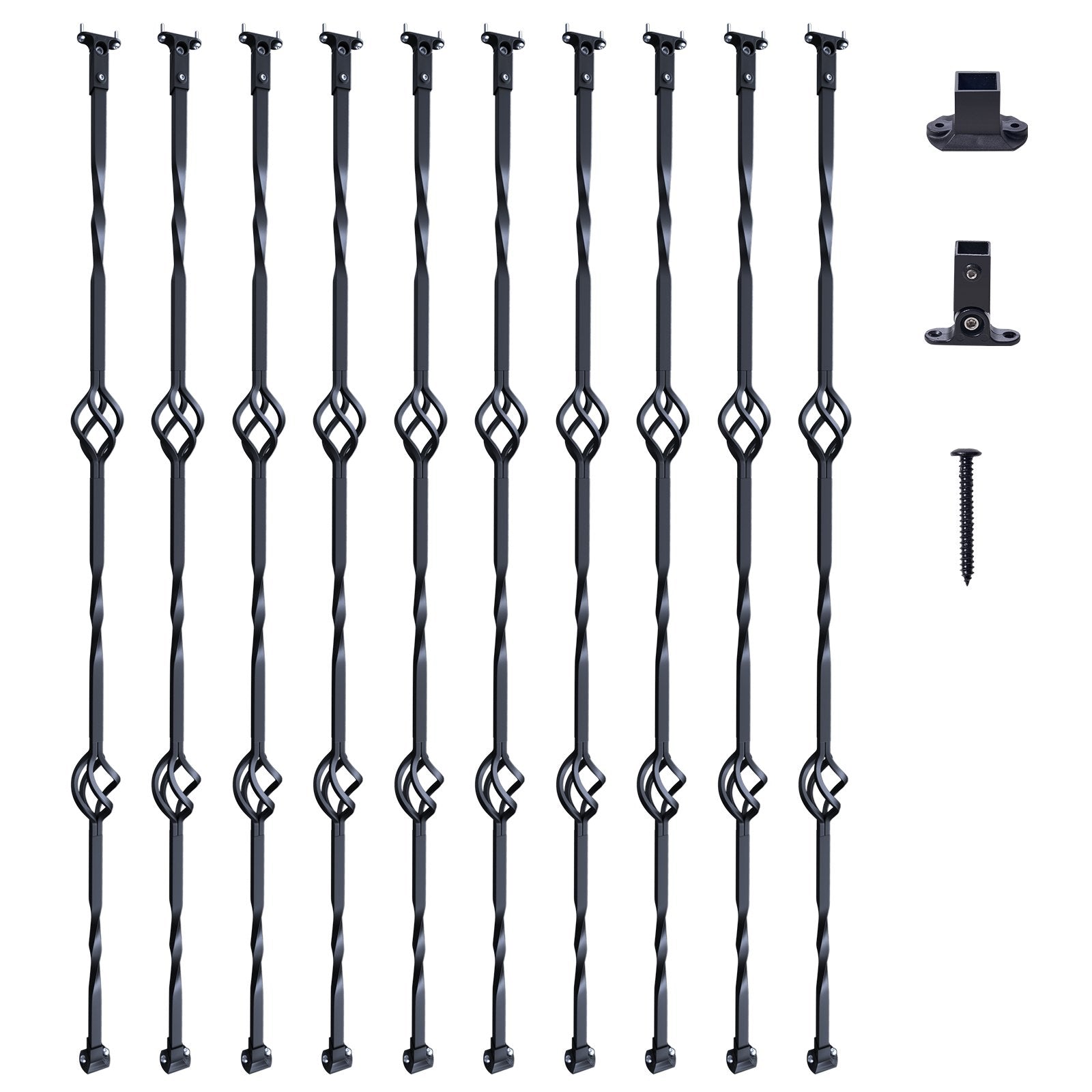 VEVOR Staircase Metal Balusters, 44'' x 1/2