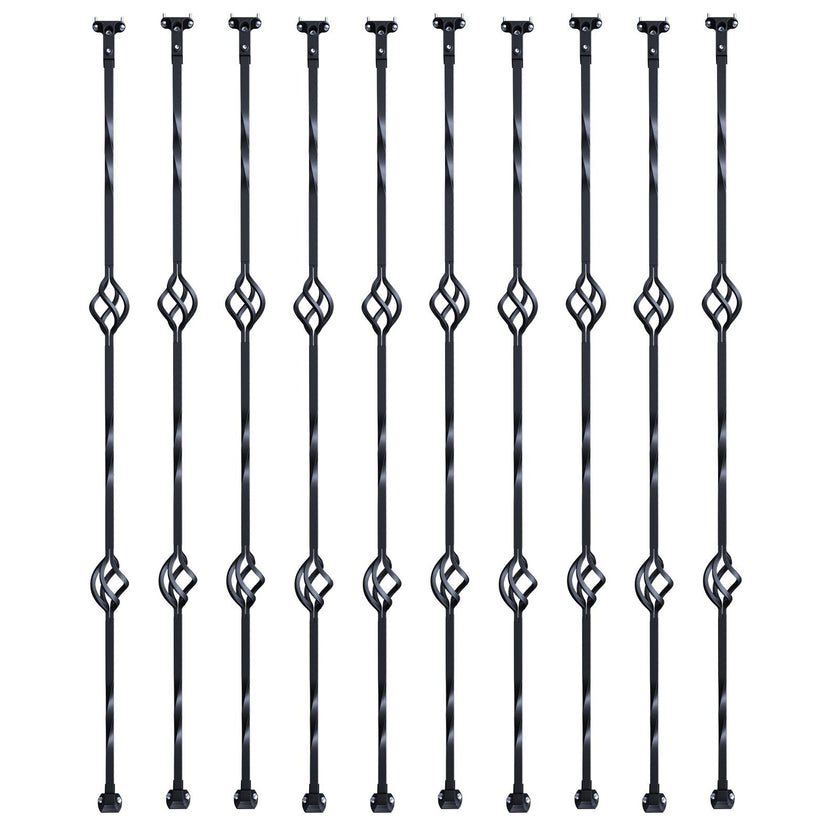 VEVOR Staircase Metal Balusters, 44'' x 1/2