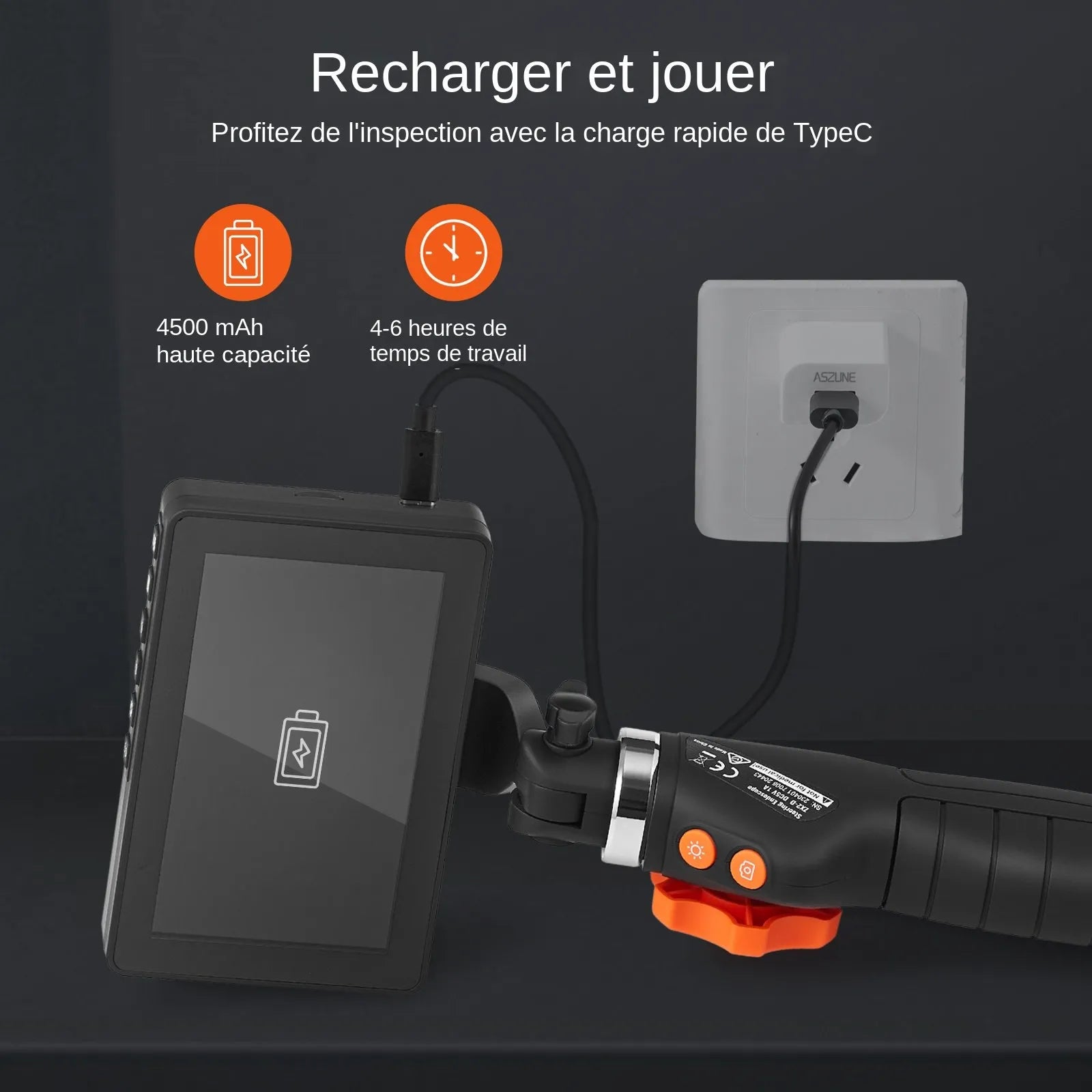 VEVOR Borescope Endoscope Two-Way 180° Articulating 5