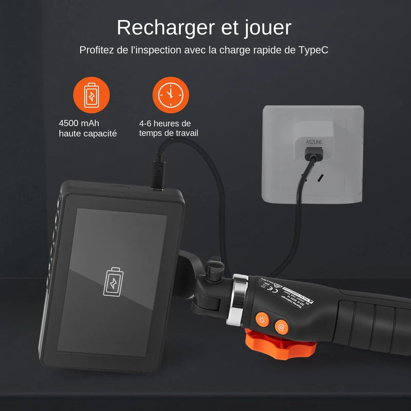 VEVOR Borescope Endoscope Two-Way 180° Articulating 5