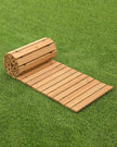 VEVOR 8 ft L x 17 in W Straight Wooden Garden Pathway Roll Out Garden Walkway