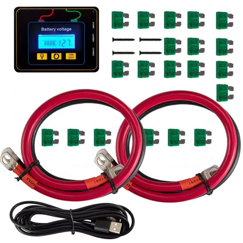 VEVOR Power Inverter, 5000W Modified Sine Wave Inverter, DC 12V to AC 120V Car Converter, with LCD Remote Controller, LED Indicator, AC Outlets Inverter for Truck RV Car Boat Travel Camping Emergency
