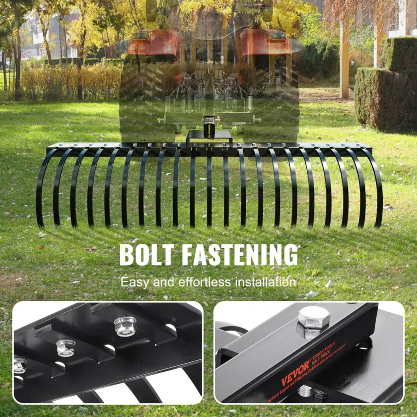 VEVOR Tow Behind Landscape Rake, 60