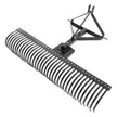 VEVOR Tow Behind Dethatcher, 72-inch Tow Dethatcher with 36 Steel Tines, 3-Point Lawn Dethatcher Rake with Attachments for Tractor, Landscape Rake for Garden, Farm, Grass