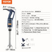 VEVOR Commercial Immersion Blender, 350W Heavy Duty Hand Mixer, 16 inch Stepless Variable Speed Mixer with Stainless Steel Blade, Multi-Purpose Portable Mixer for Soup, Sauces, Mashed Potatoes, Cream