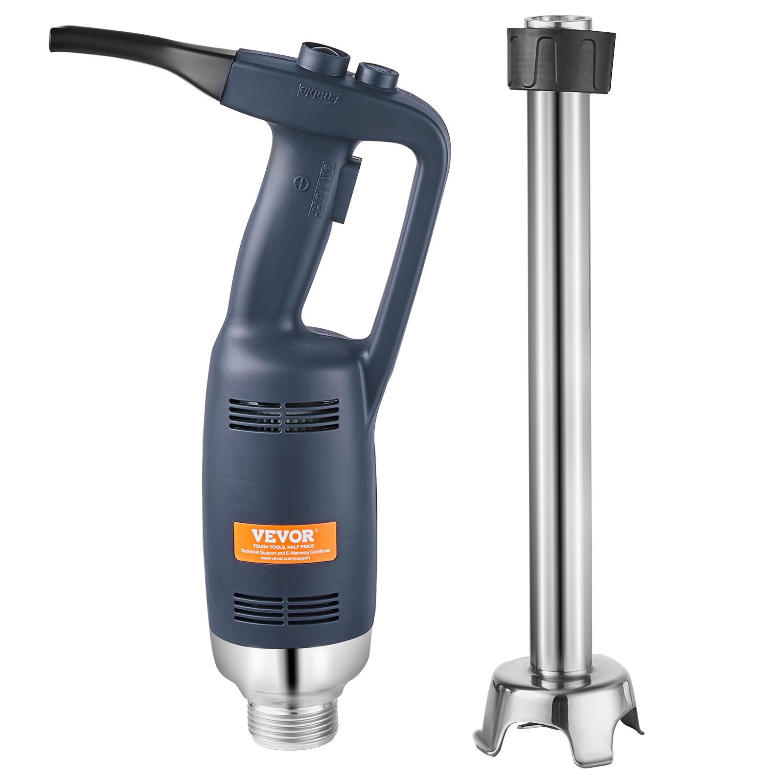 VEVOR Commercial Immersion Blender, 350W Heavy Duty Hand Mixer, 20 inch Stepless Variable Speed Mixer with Stainless Steel Blade, Multi-Purpose Portable Mixer for Soup, Sauces, Mashed Potatoes, Cream
