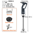 VEVOR Commercial Immersion Blender, 750W 16