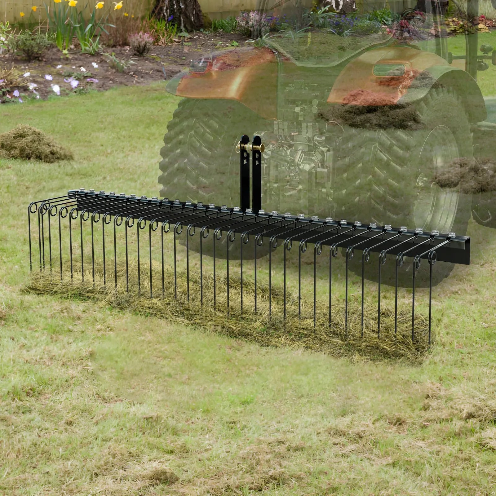 VEVOR Tow Behind Landscape Rake, 72