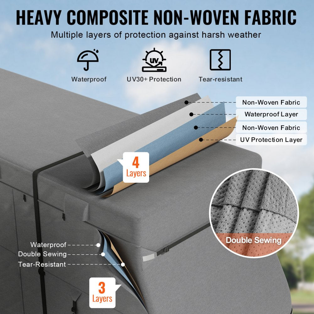 VEVOR Class A RV Cover Motorhome Cover 40-43 ft Non-woven Fabric Motorhome RV