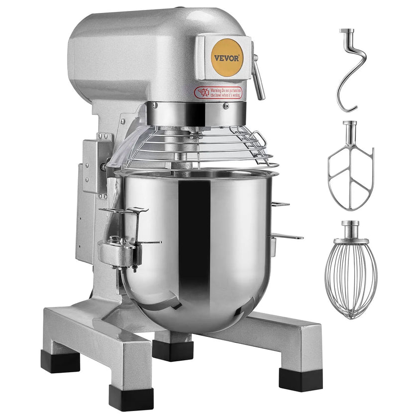 VEVOR Commercial Food Mixer 28.5L 3-Speed Stand Dough Mixer 1100W for Restaurant