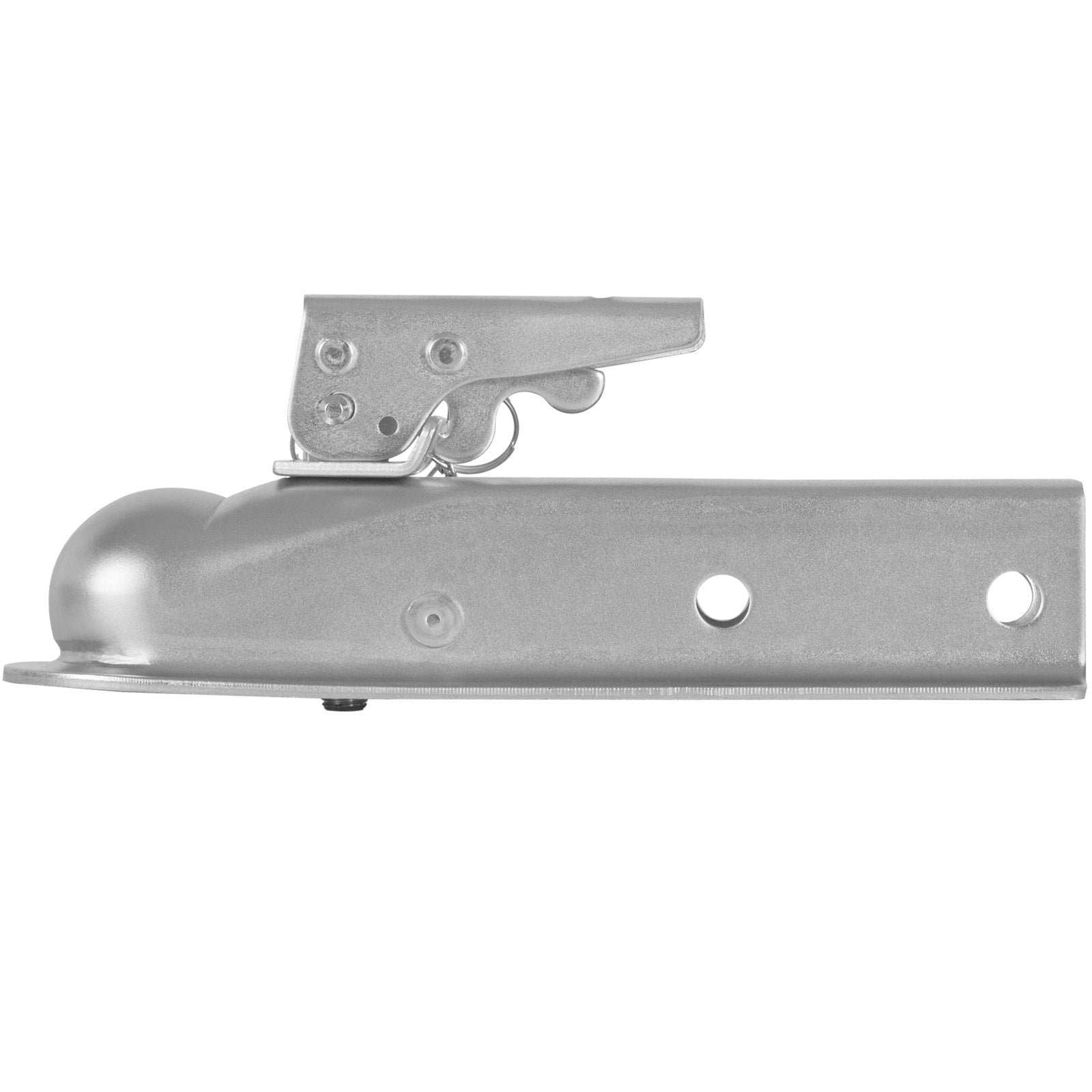 VEVOR Straight Trailer Coupler, for 2-Inch Hitch Ball, 2-Inch Channel, 3500 lbs Capacity, Heavy Duty Trailer Tongue Coupler, Ideal for Towing Station Wagons, Pickup Trucks, SUVs, Zinc Plated Surface
