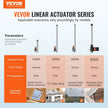 VEVOR Linear Actuator 12V, 16 Inch Heavy Duty 1320lbs /6000N Linear Actuator, 0.19