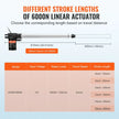 VEVOR Linear Actuator 12V, 16 Inch Heavy Duty 1320lbs /6000N Linear Actuator, 0.19