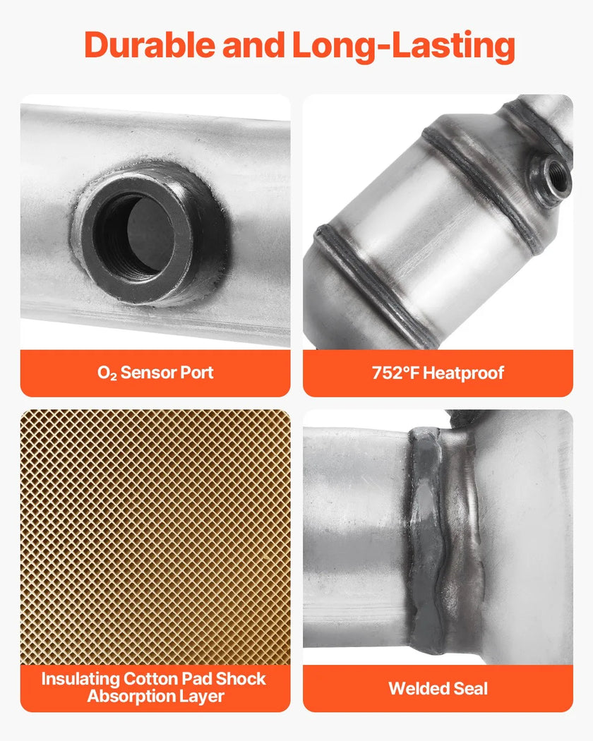 VEVOR Catalytic Converter Compatible with 2007-2009 Jeep Wrangler V6 Front Right