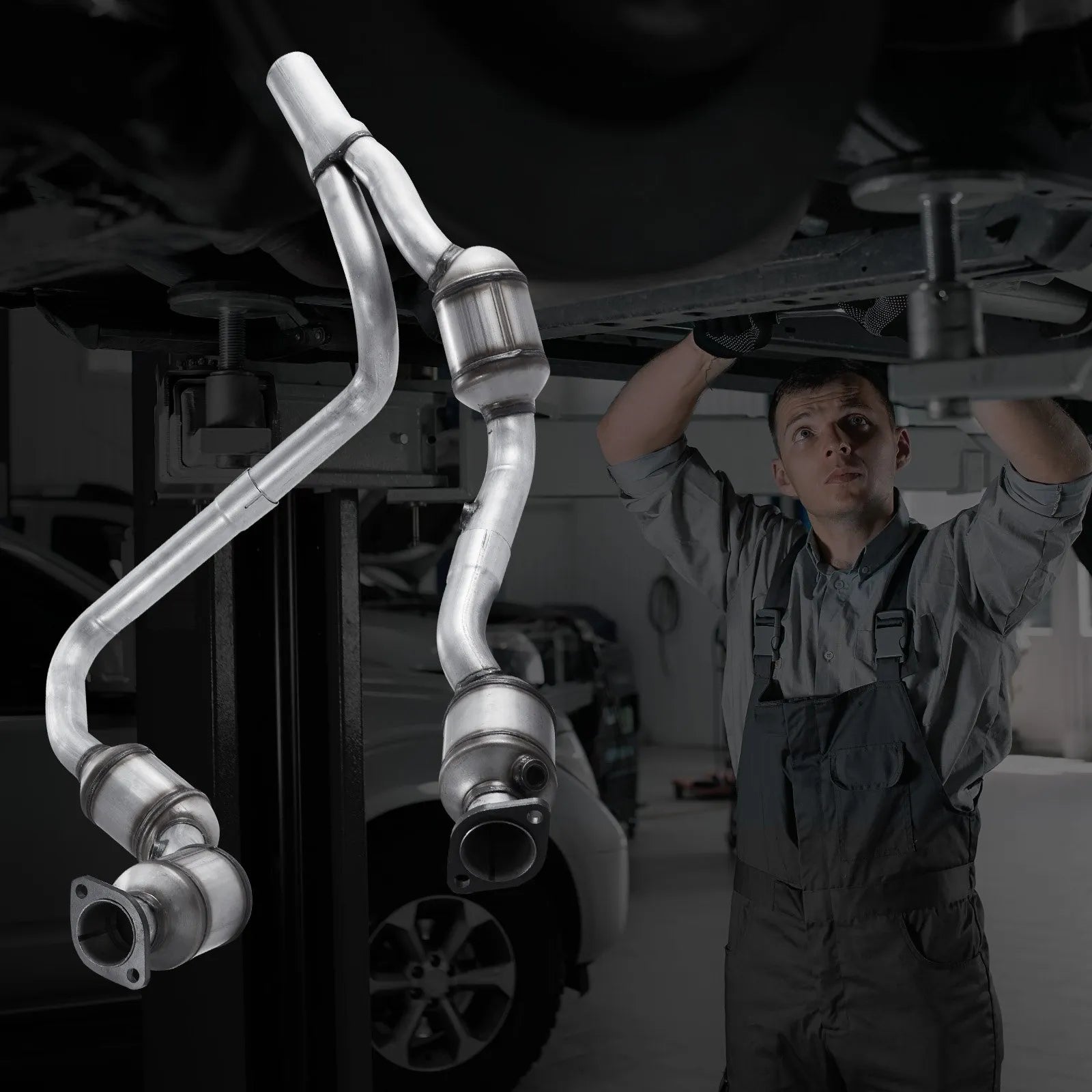 VEVOR Catalytic Converter Compatible with 2007-2009 Jeep Wrangler V6 Front Right