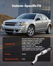 VEVOR Catalytic Converter Compatible with Chrysler Dodge Jeep 2.4L Front 54735