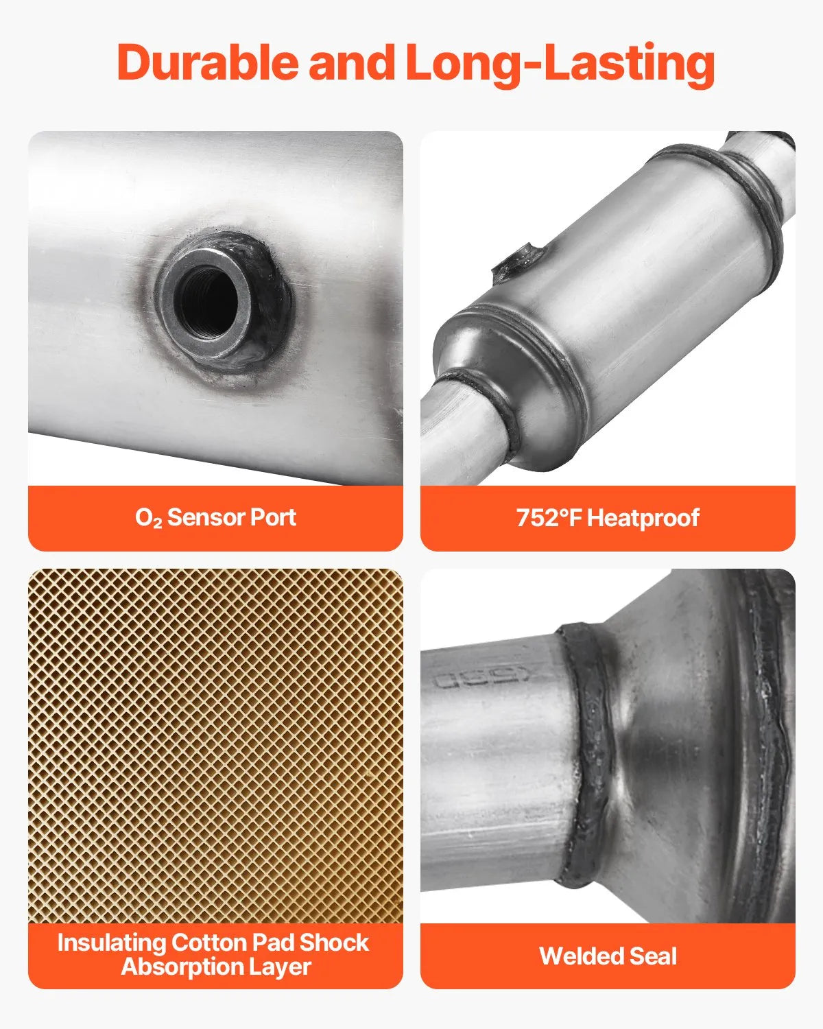VEVOR Catalytic Converter Compatible with Chrysler Dodge Jeep 2.4L Front 54735