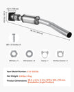 VEVOR Catalytic Converter Compatible with Chrysler Dodge Jeep 2.4L Front 54735