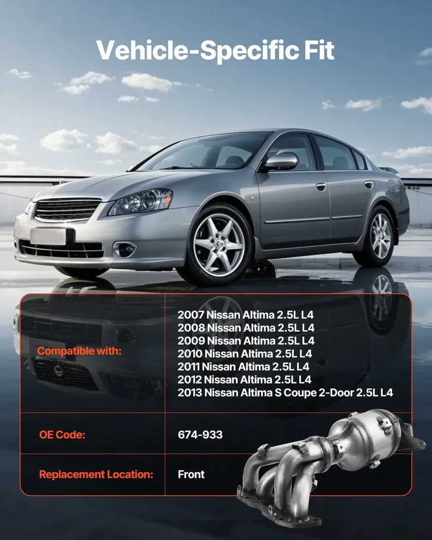 VEVOR Catalytic Converter Compatible with Nissan Altima 2007-2013 2.5L Front
