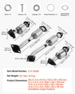 VEVOR Catalytic Converter Compatible with Nissan Suzuki Equator 4.0L V6 16399