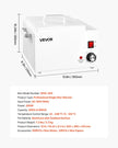 VEVOR Single Wax Warmer 3000ML 300W Professional Wax Heater Pot for Hair Removal