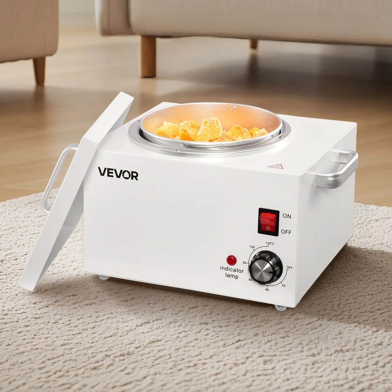 VEVOR Single Wax Warmer 3000ML Wax Warmer for Hair Removal 32-248 ℉ Adjustable
