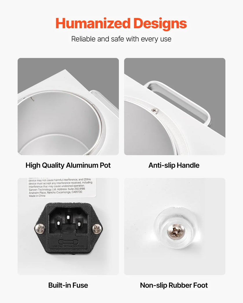 VEVOR Single Pot Wax Warmer 3000ML 300W Professional Wax Warmer for Hair Removal