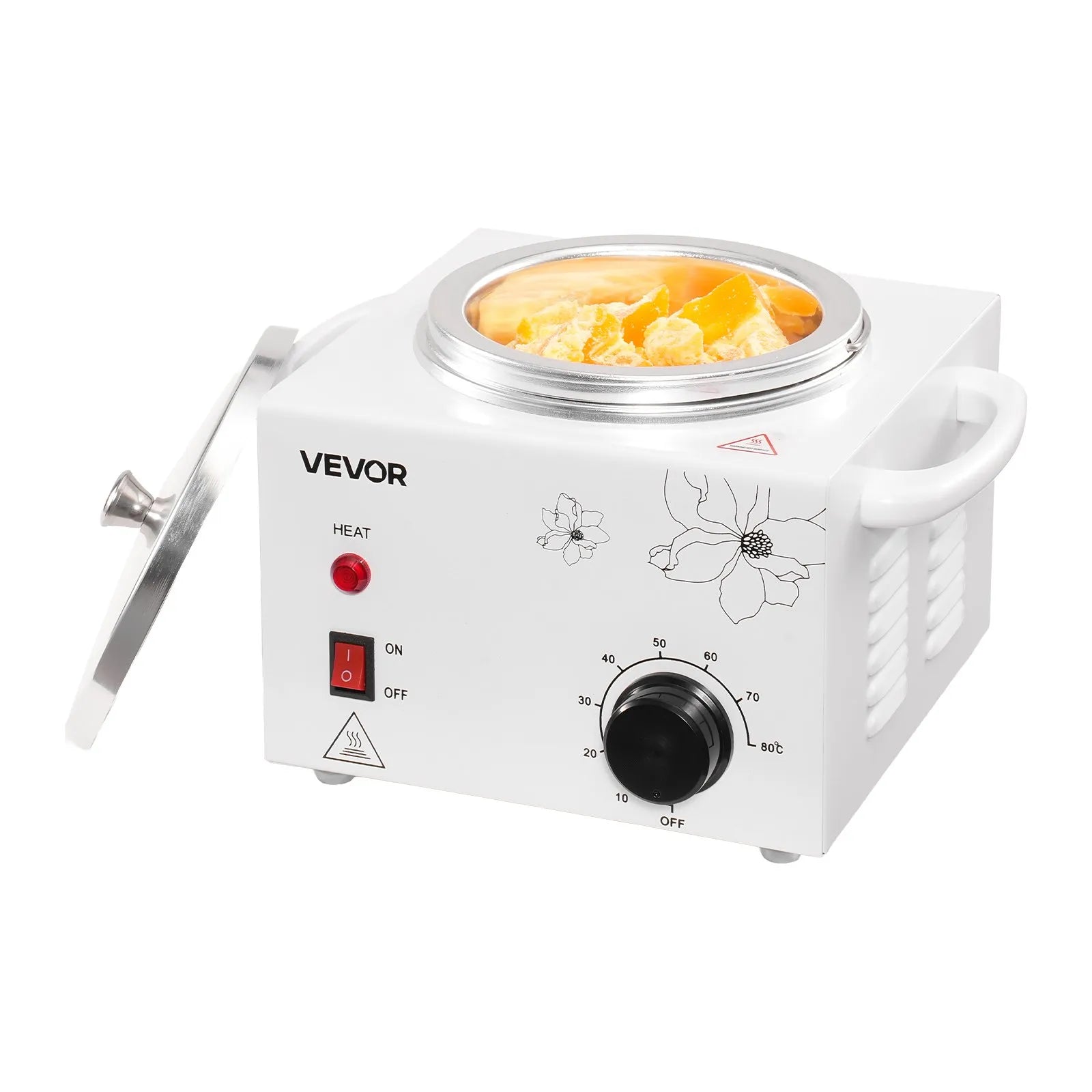 VEVOR Single Wax Warmer 600ML Professional Waxing Heater Pot for Hair Removal